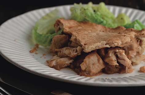 roast chicken gravy pie